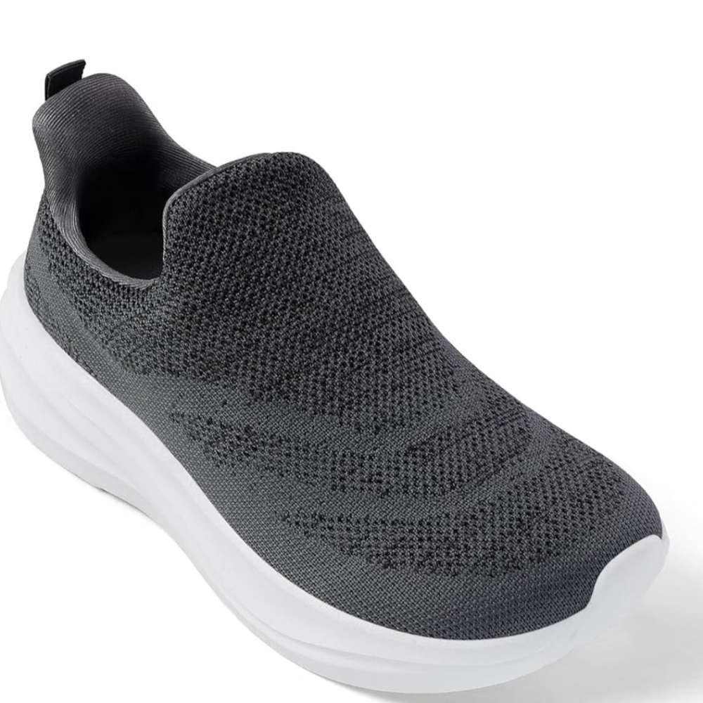 Dark Grey/ white Wide Toe Box Shoes Women Light Breathable Wide Width 42